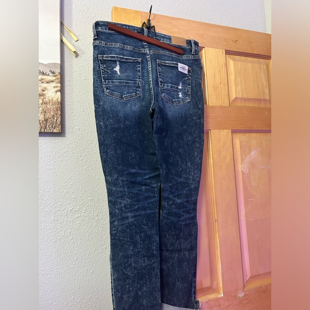 Ellie Dark Blue Straight Leg Jeans